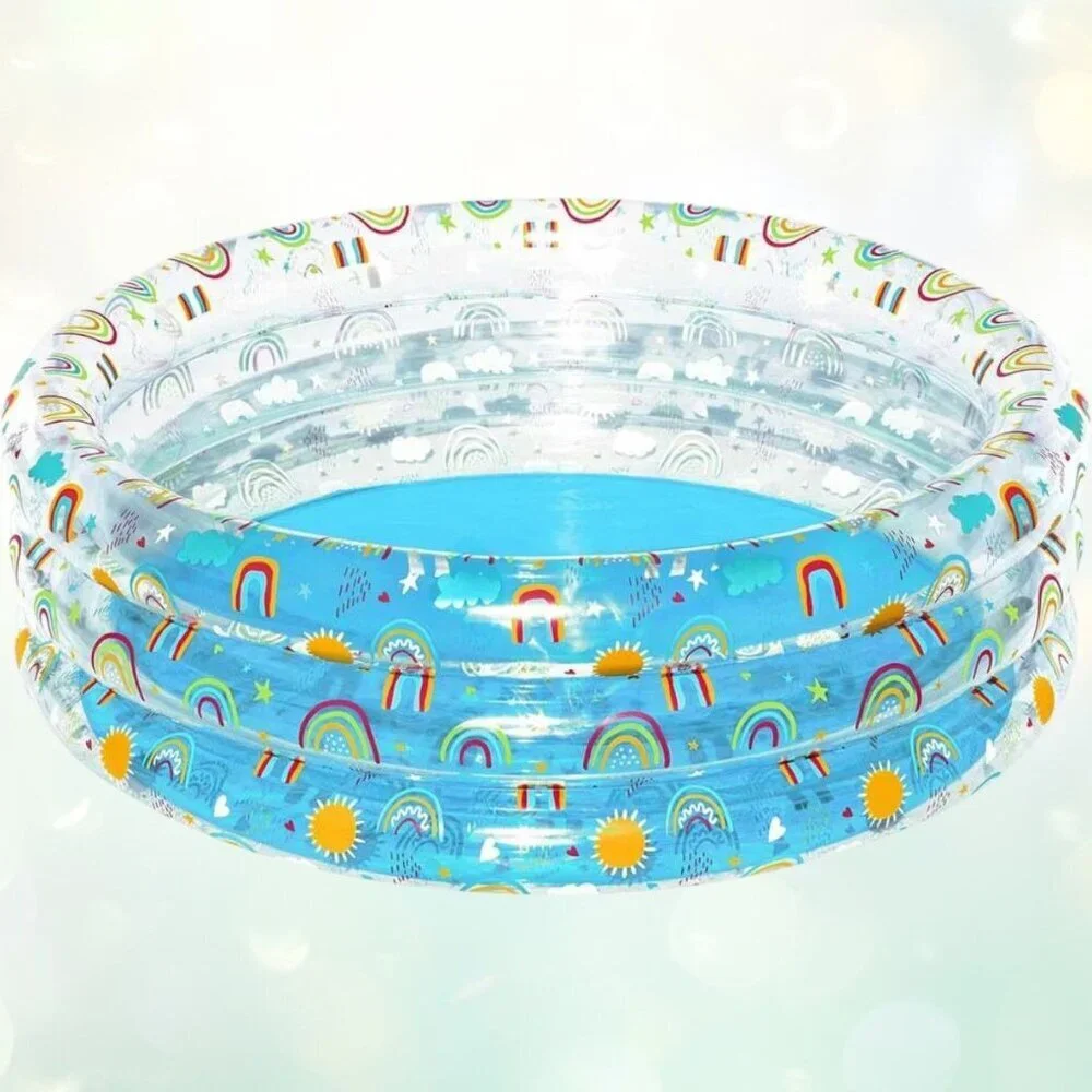 Bestway H2OGO Rainbow Splash Play Pool Kids Backyard Water Beach Fun Ages 6+ NEW